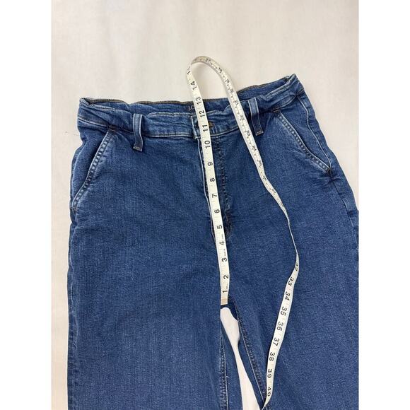 J.Crew Wide Leg Crop Jeans Medium Wash High Rise Women's Size 30 - Picture 5 of 10